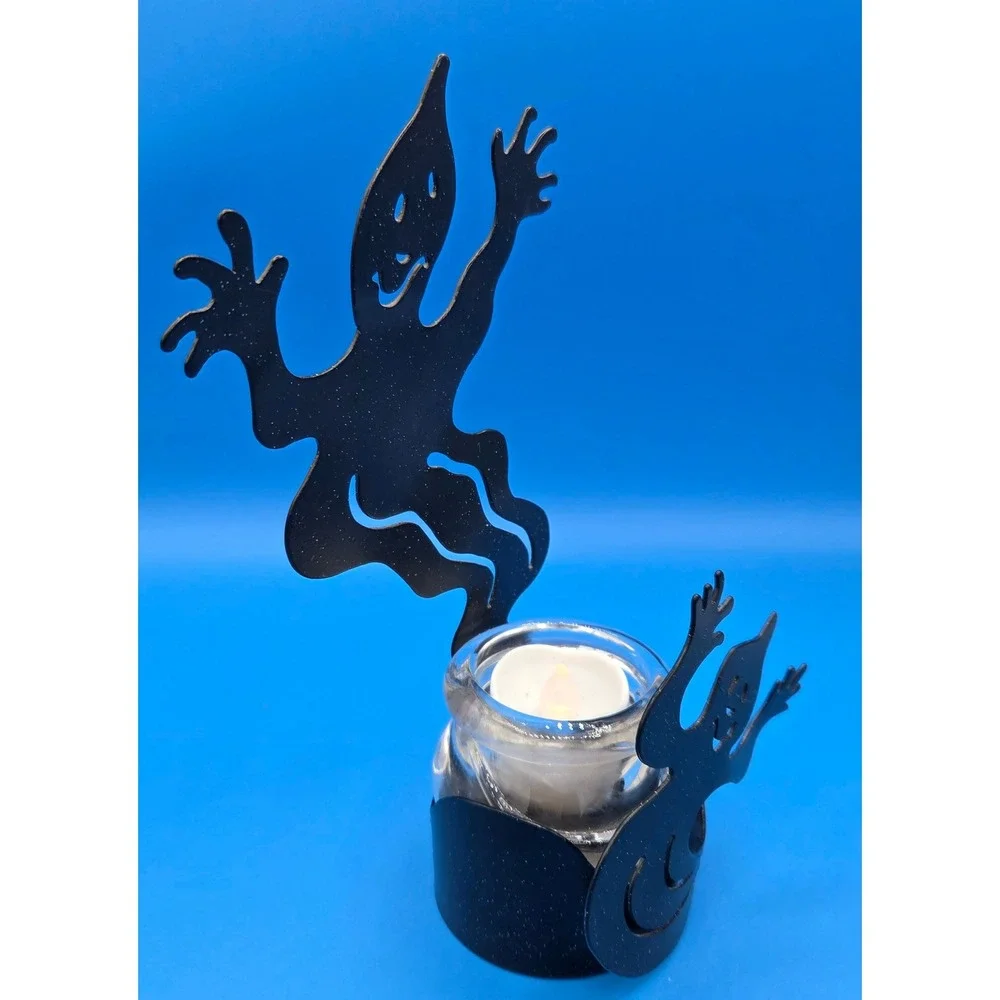 PartyLite Shadowdancers Ghost Votive & Tealight Candle Holder P7346 Retired